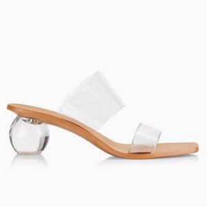Cult Gaia
Jila Bauble-Heel Vinyl Mules